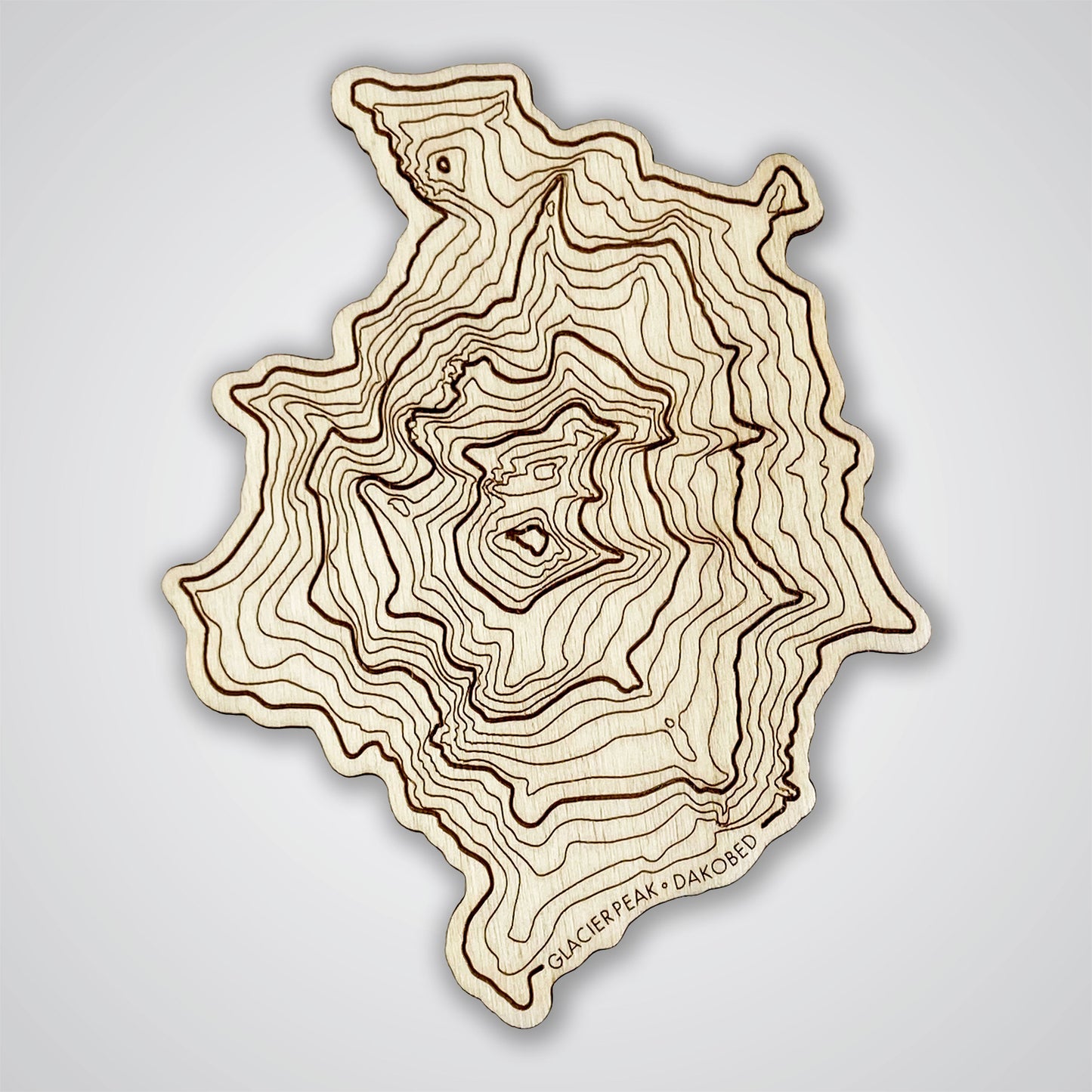 Washington Volcanoes Topography Coasters - Set of 4