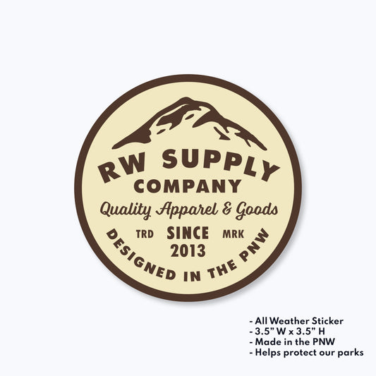 RW Supply Company Quality Apparel & Goods Sticker