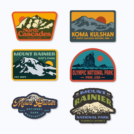 Washington National Parks Sticker Pack