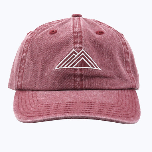 Logo Vintage Wash Dad Cap - Maroon