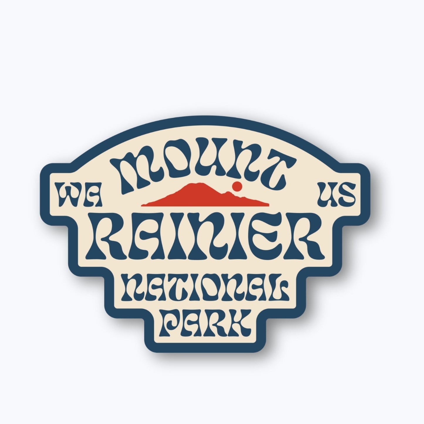 Kautz Badge Sticker | Mount Rainier National Park Vintage