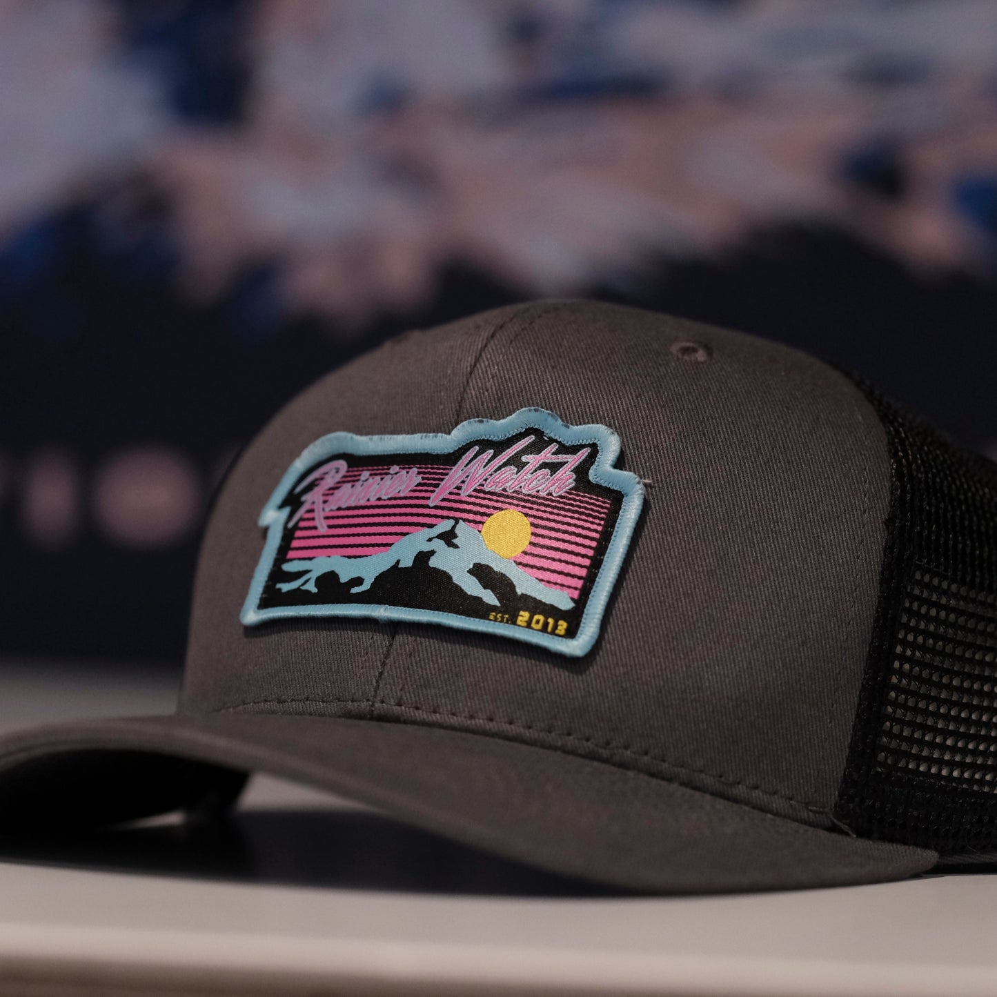 Neon Sunset 6 Panel Trucker Cap