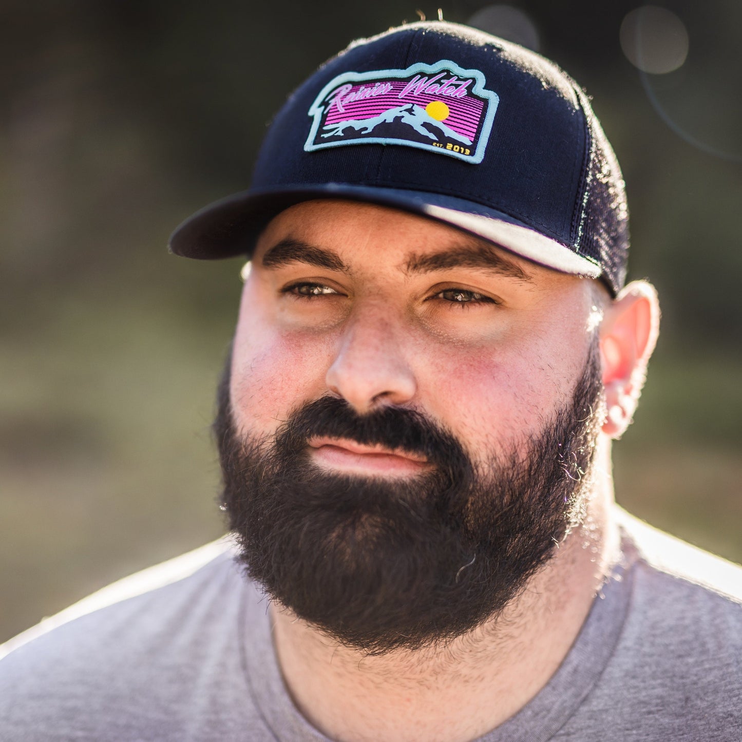 Neon Sunset 6 Panel Trucker Cap