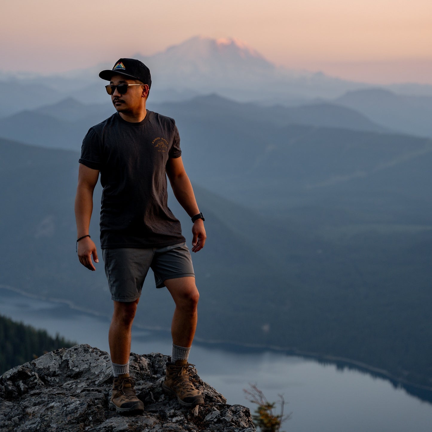 Ranger - Unisex Eco Tee - Double Sided - Heather Black