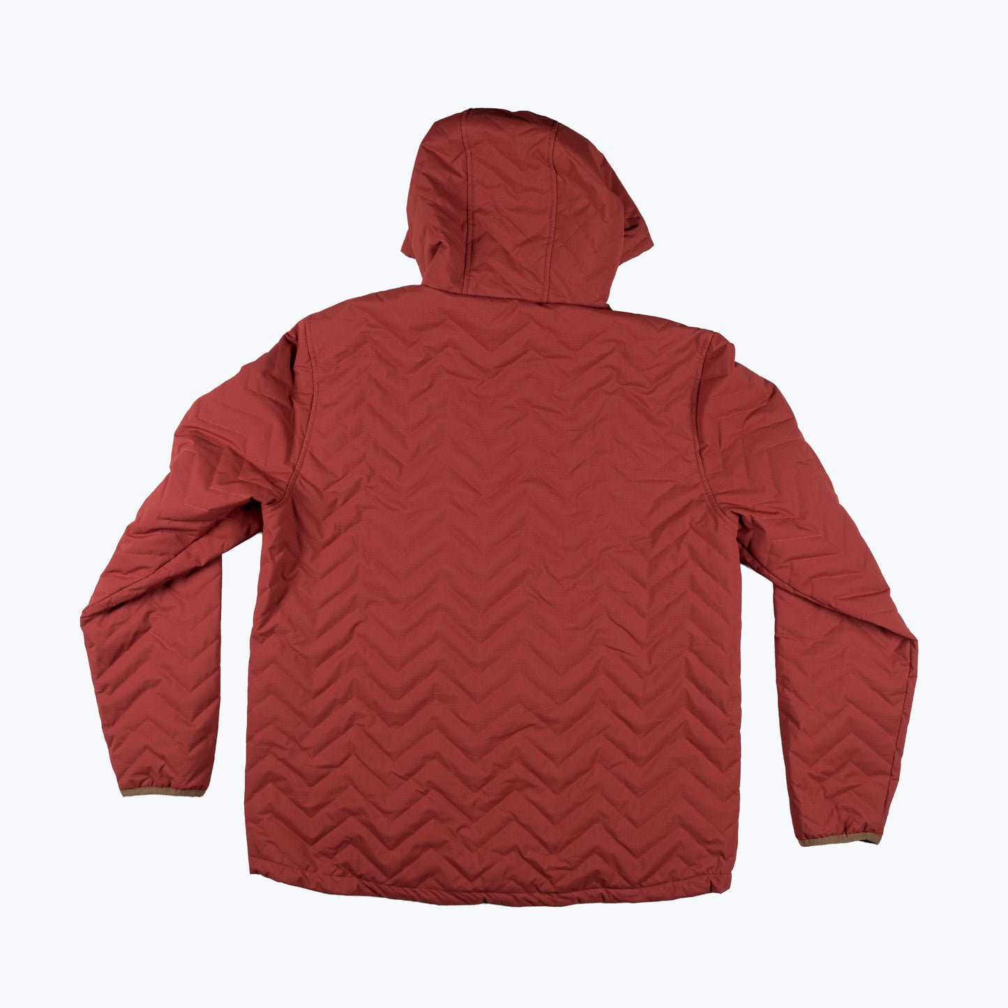 Ridgeline Quilted Hooded Jacket – Red