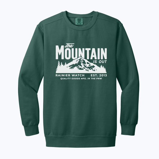 The Mountain is out Crewneck Sweatshirt
