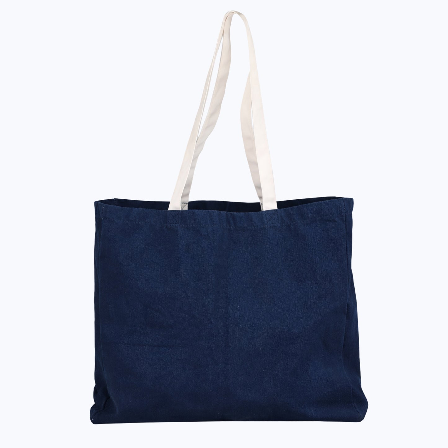 The Mountain Is Out Oversized Organic Tote Bag - Navy