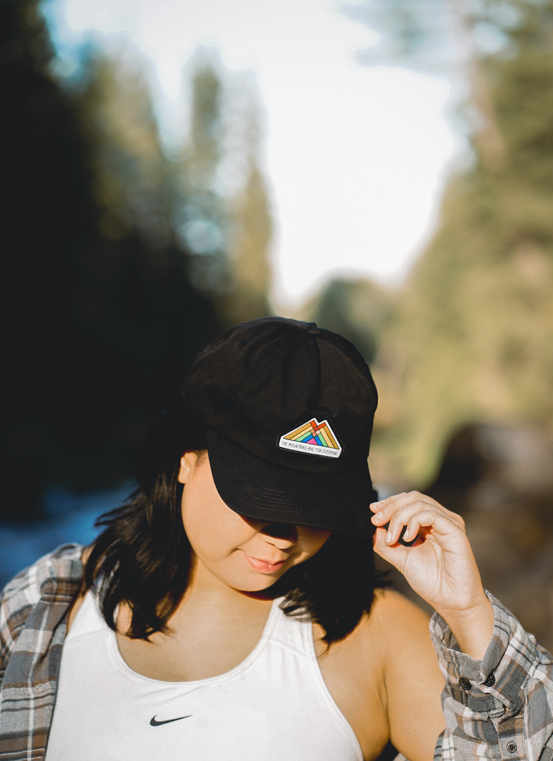 The Mountains Are For Everyone Organic Cotton Canvas Patch Cap