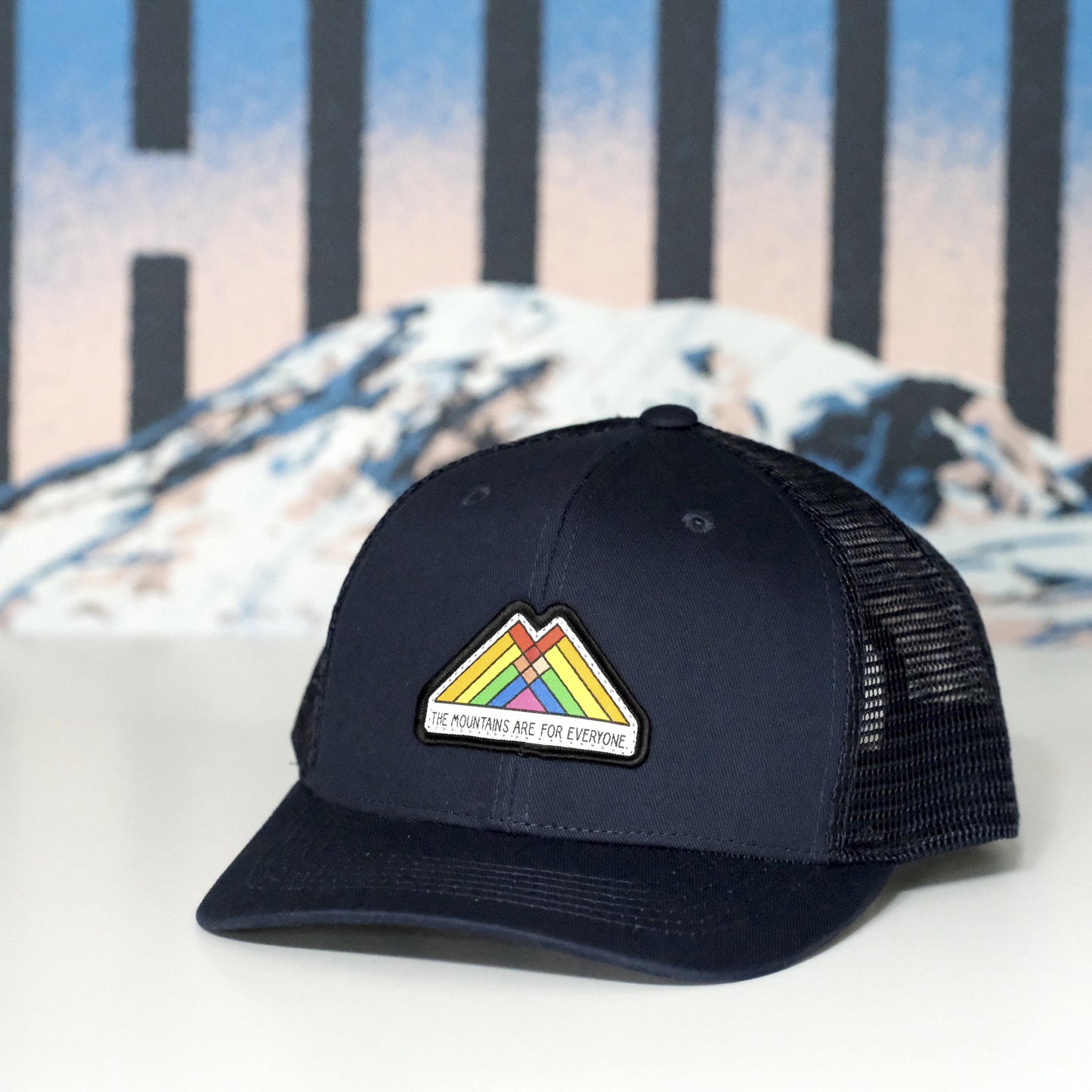 The Mountains Are For Everyone Trucker Patch Cap