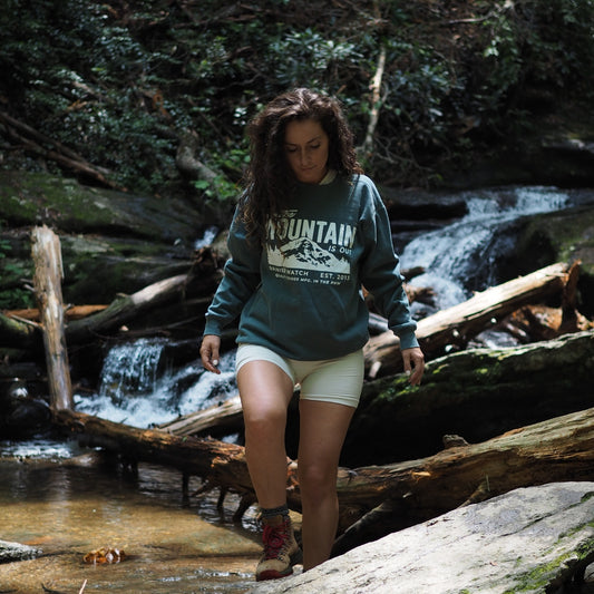 The Mountain is out Crewneck Sweatshirt