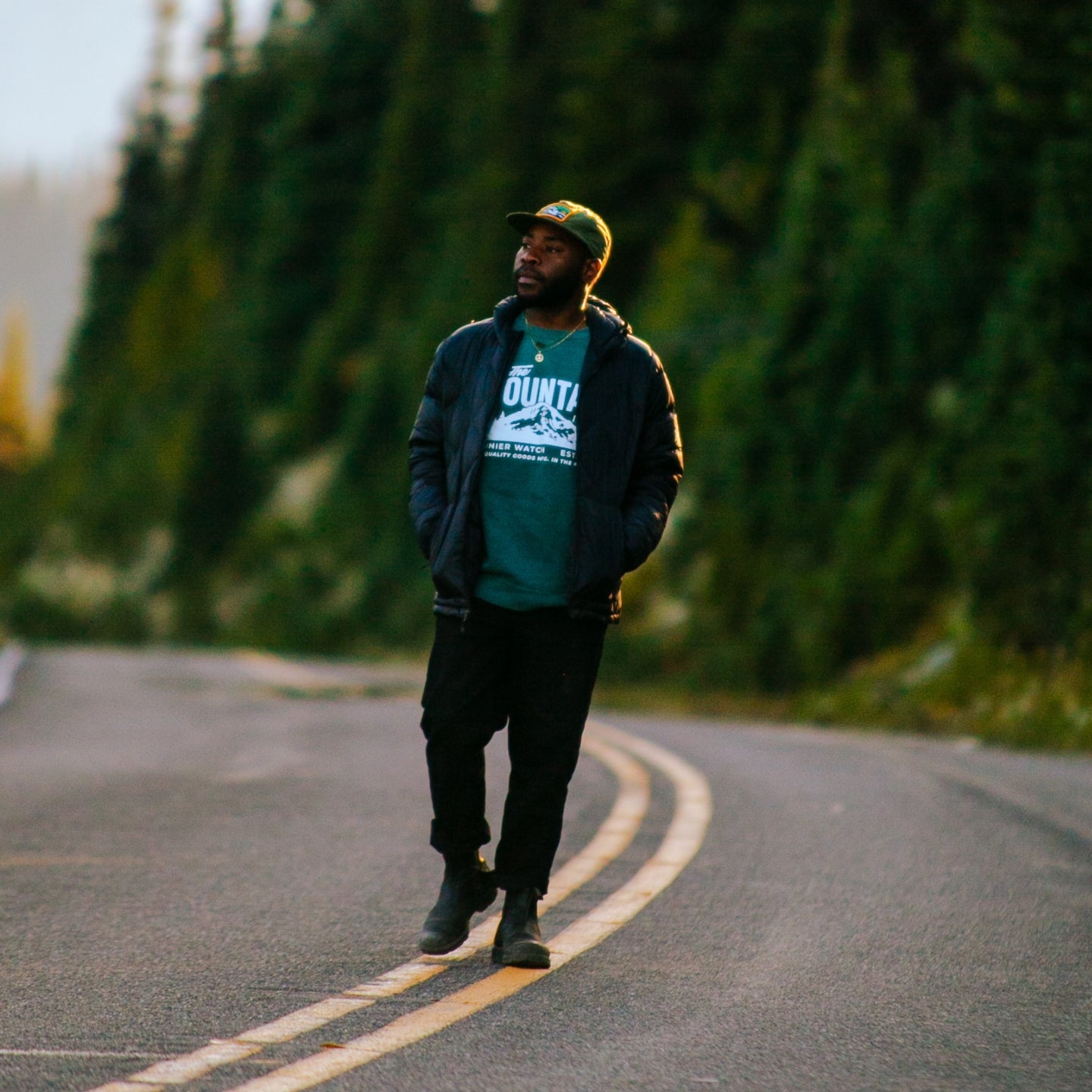 The Mountain is out Crewneck Sweatshirt