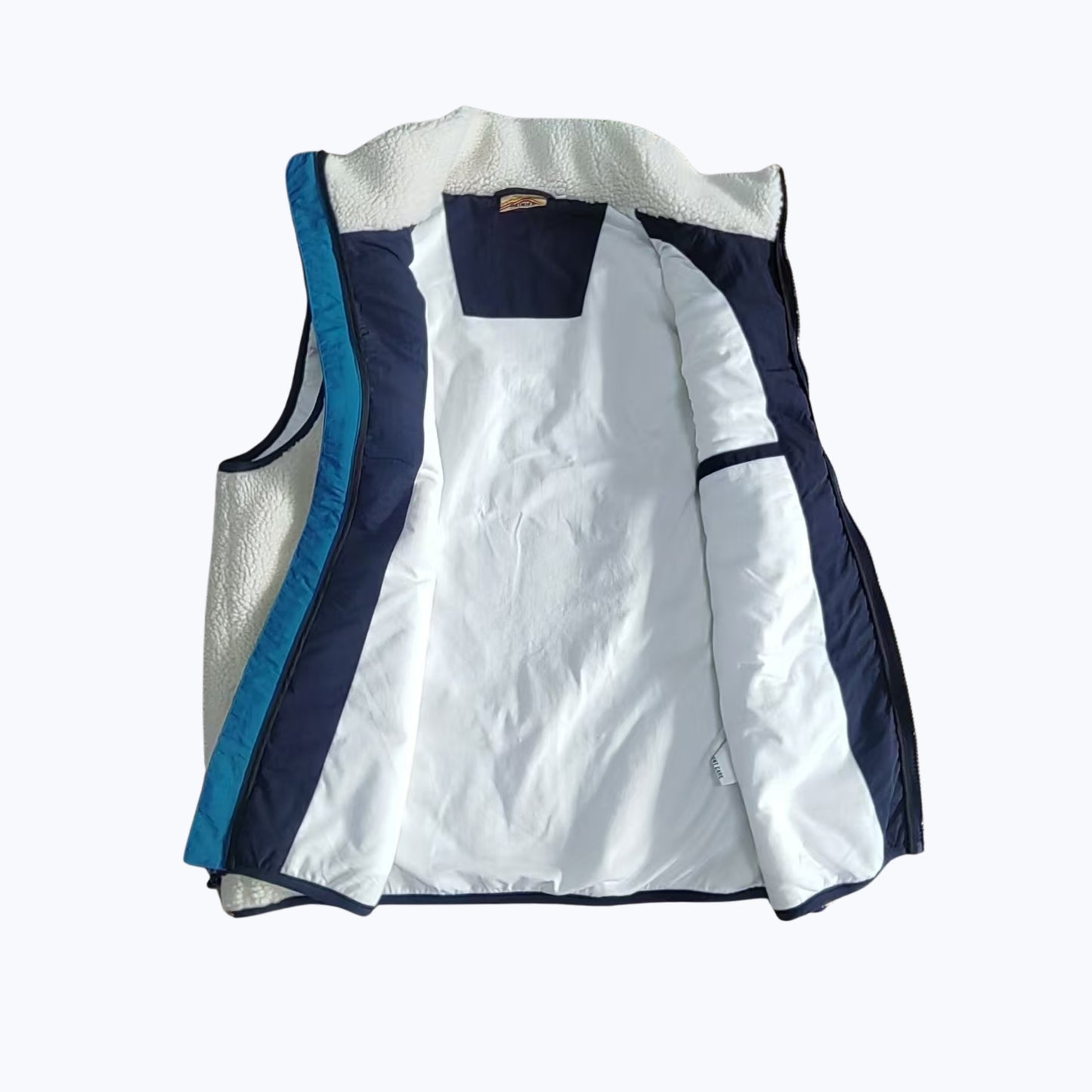 Turbo SuperFleece Vest - Cream (Lined Recycled Fleece)