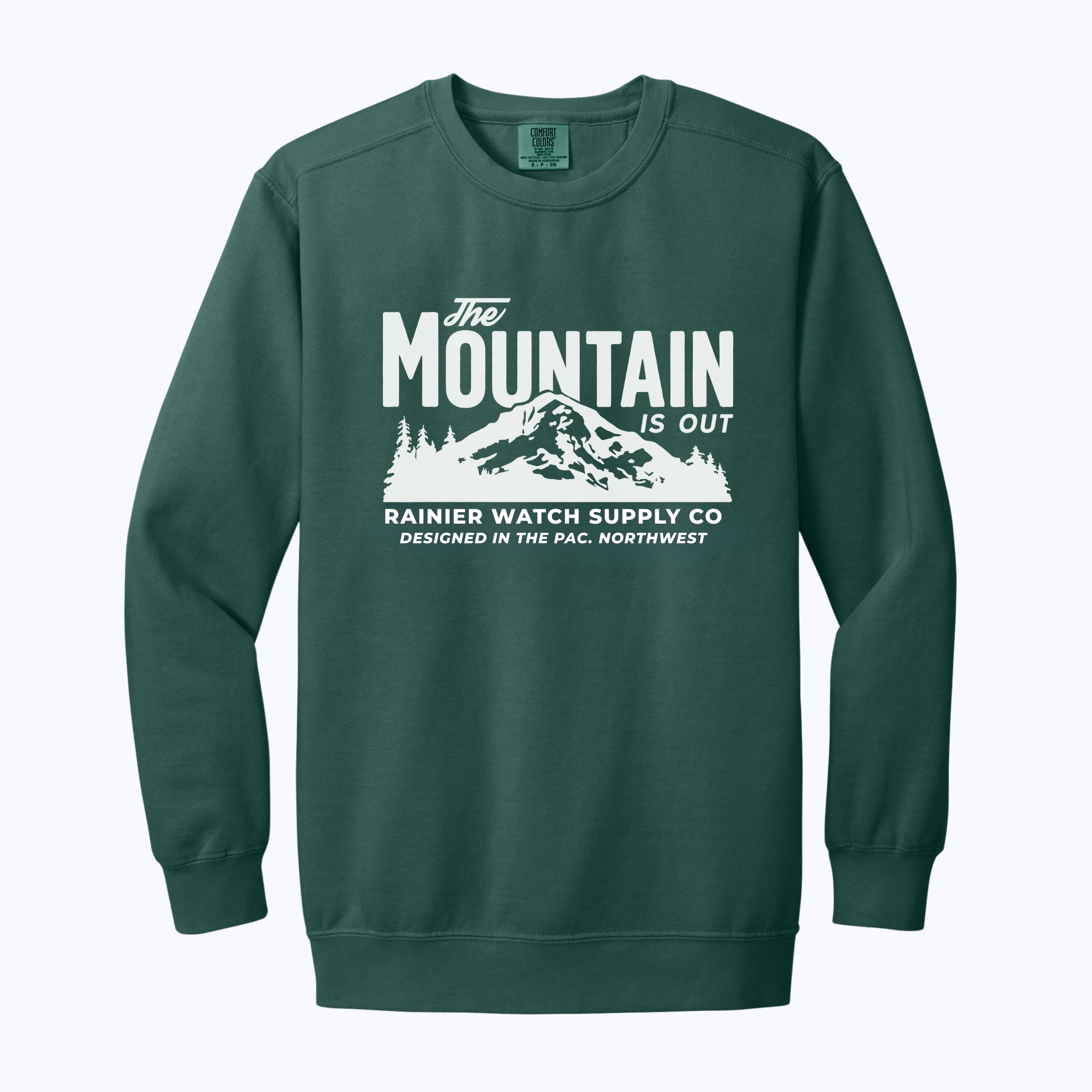 The Mountain is out Crewneck Sweatshirt – Rainier Watch