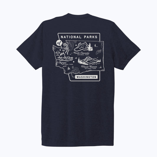 Washington National Parks Eco Tee - Night Sky Navy