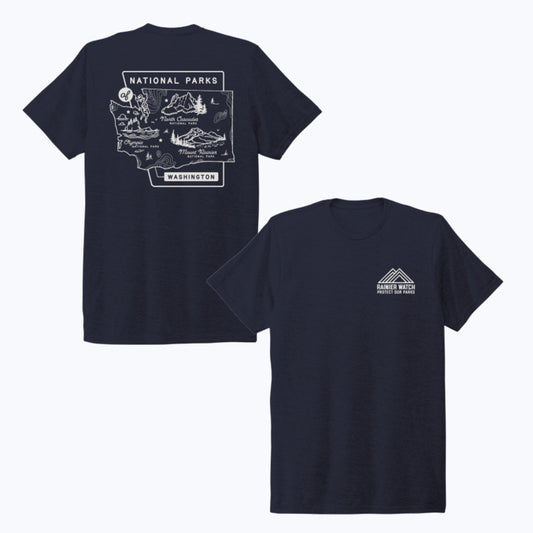 Washington National Parks Eco Tee - Night Sky Navy