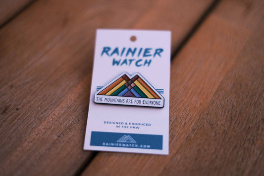 The Mountains are for everyone Enamel Pin