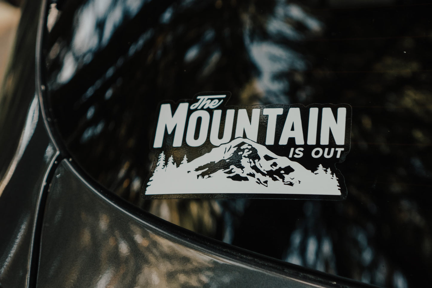 The Mountain Is Out Sticker