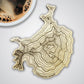 Washington Volcanoes Topography Coasters - Set of 4
