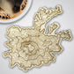 Mt Rainier Topography Coaster - Single