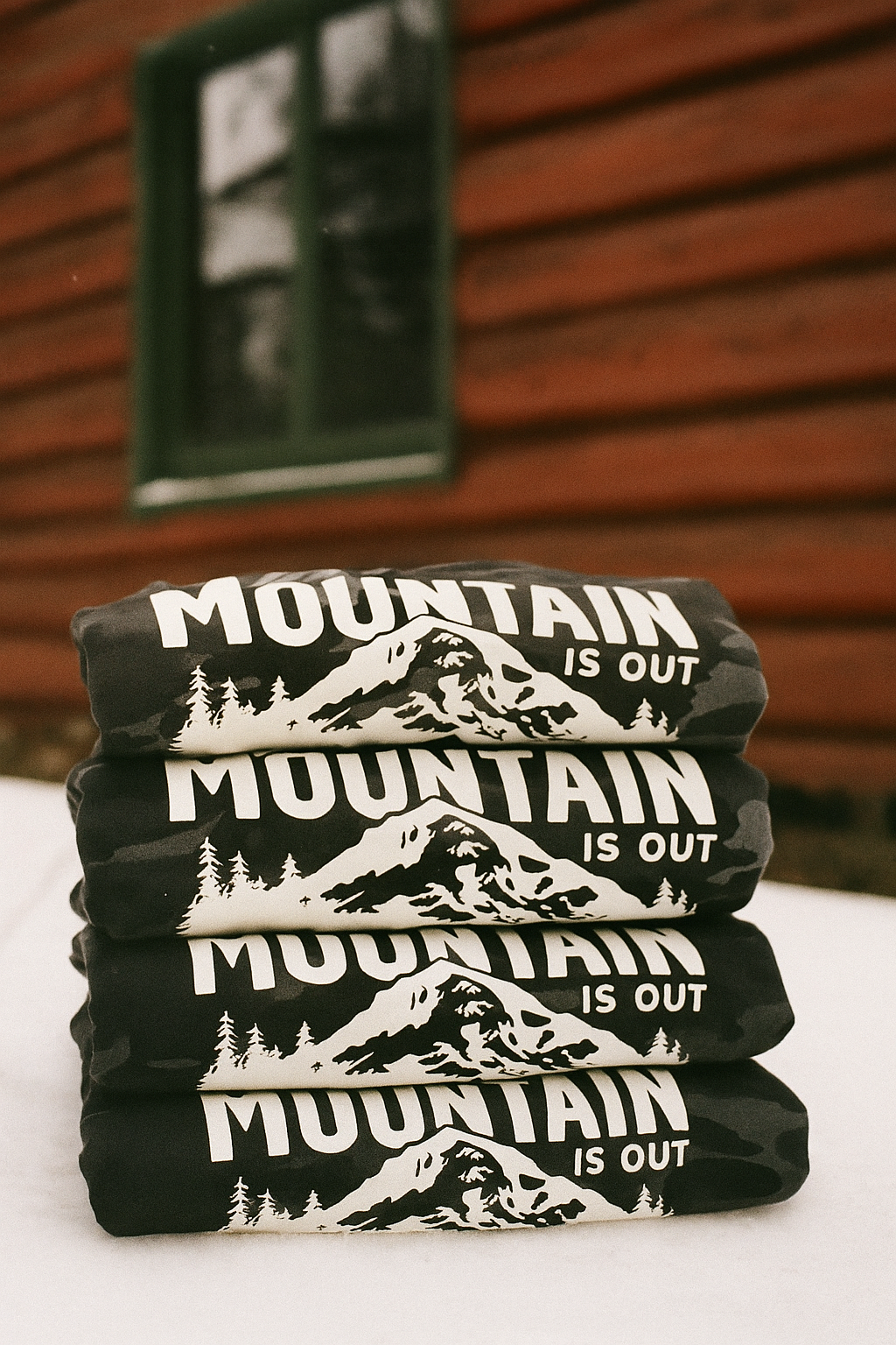 The Mountain Is Out Hoodie - Black Camo (Preorder)
