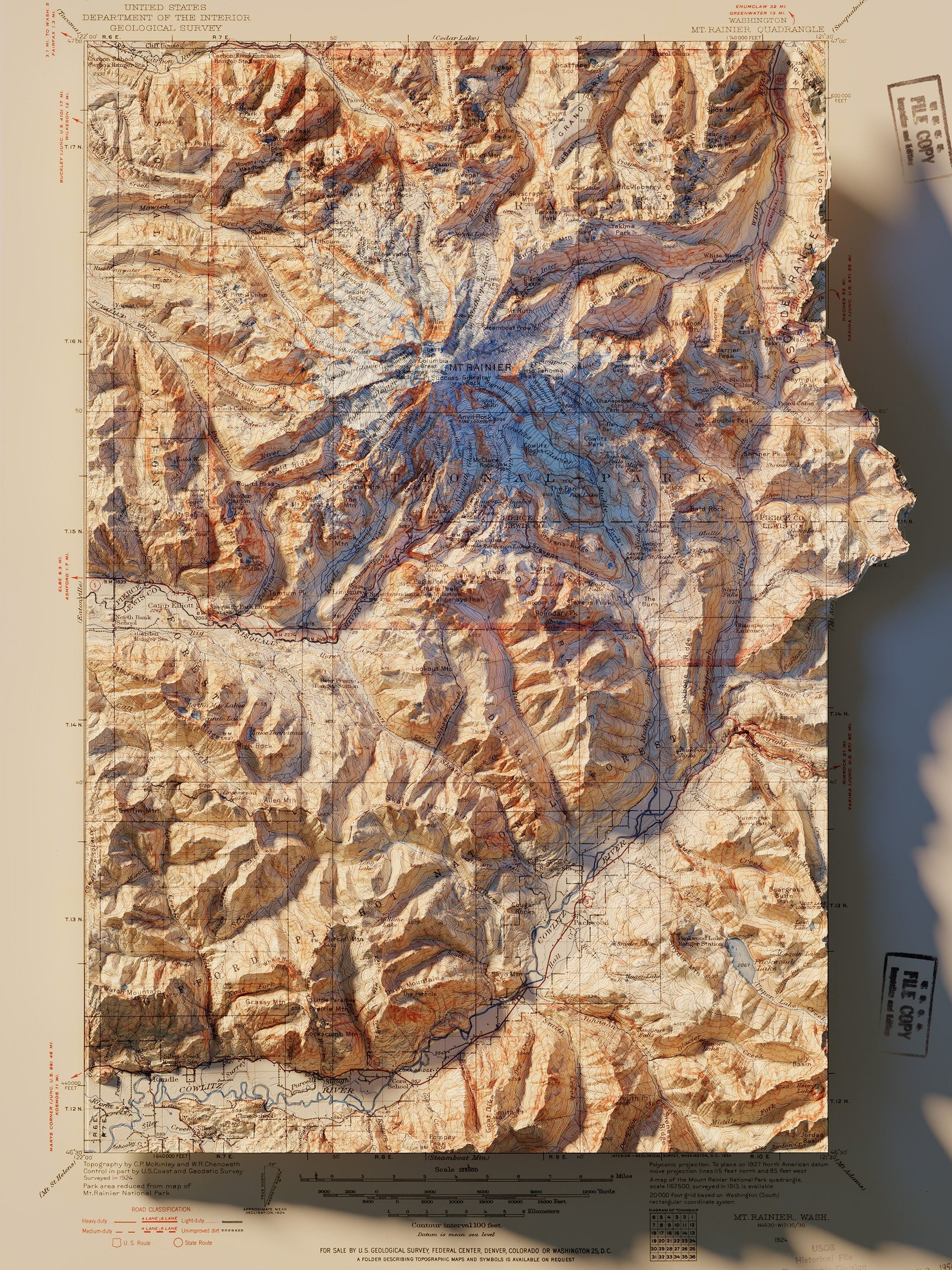 Mount Rainier National Park Map - Rainier Pic 