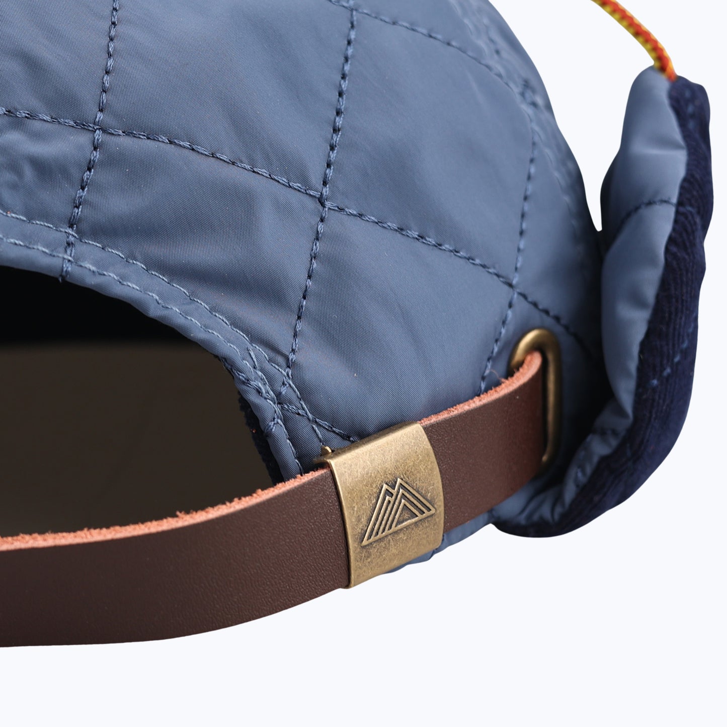 Protect Our Parks Bear 7 Panel Quilted Trapper Outdoor Cap - Navy/Orange