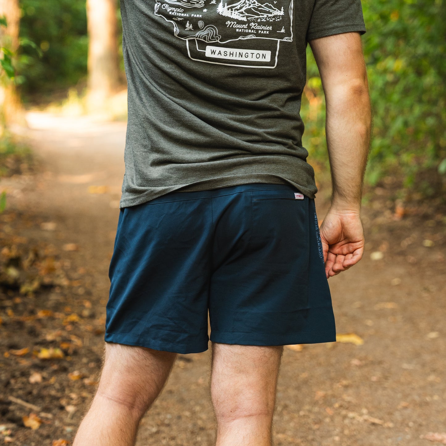 Athletic 5 Inch Recycled Shorts - Cascade Blue