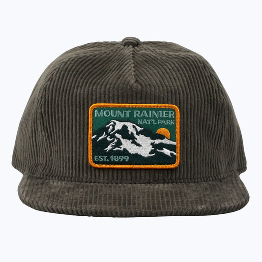 Mount Rainier National Park Est 1899 Corduroy Vintage Cap