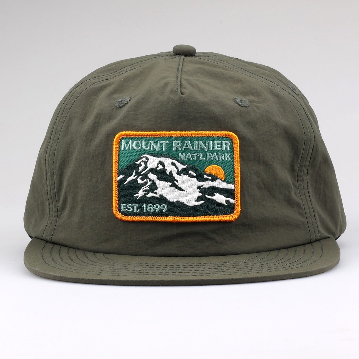 Mount Rainier National Park Est 1899 Recycled Nylon Cap