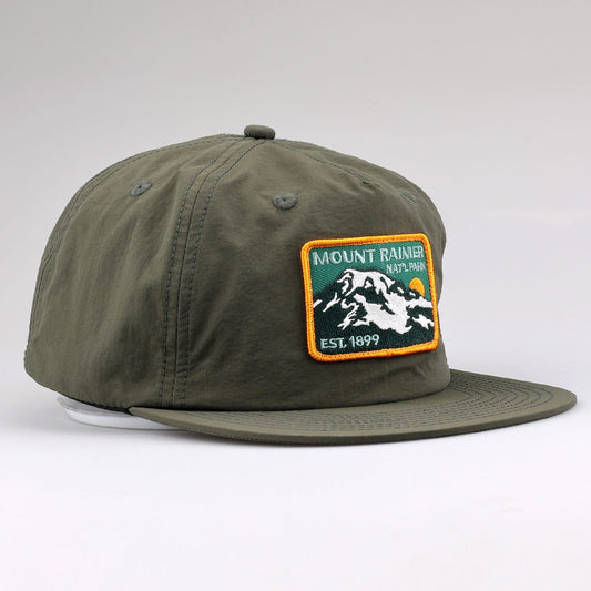 Mount Rainier National Park Est 1899 Recycled Nylon Cap