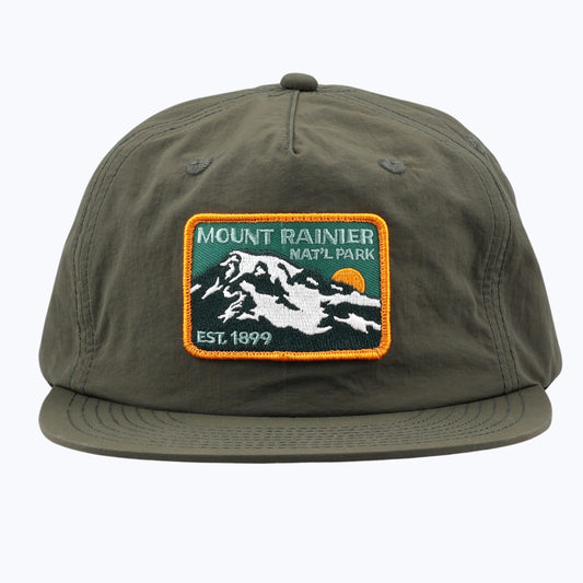 Mount Rainier National Park Est 1899 Recycled Nylon Cap