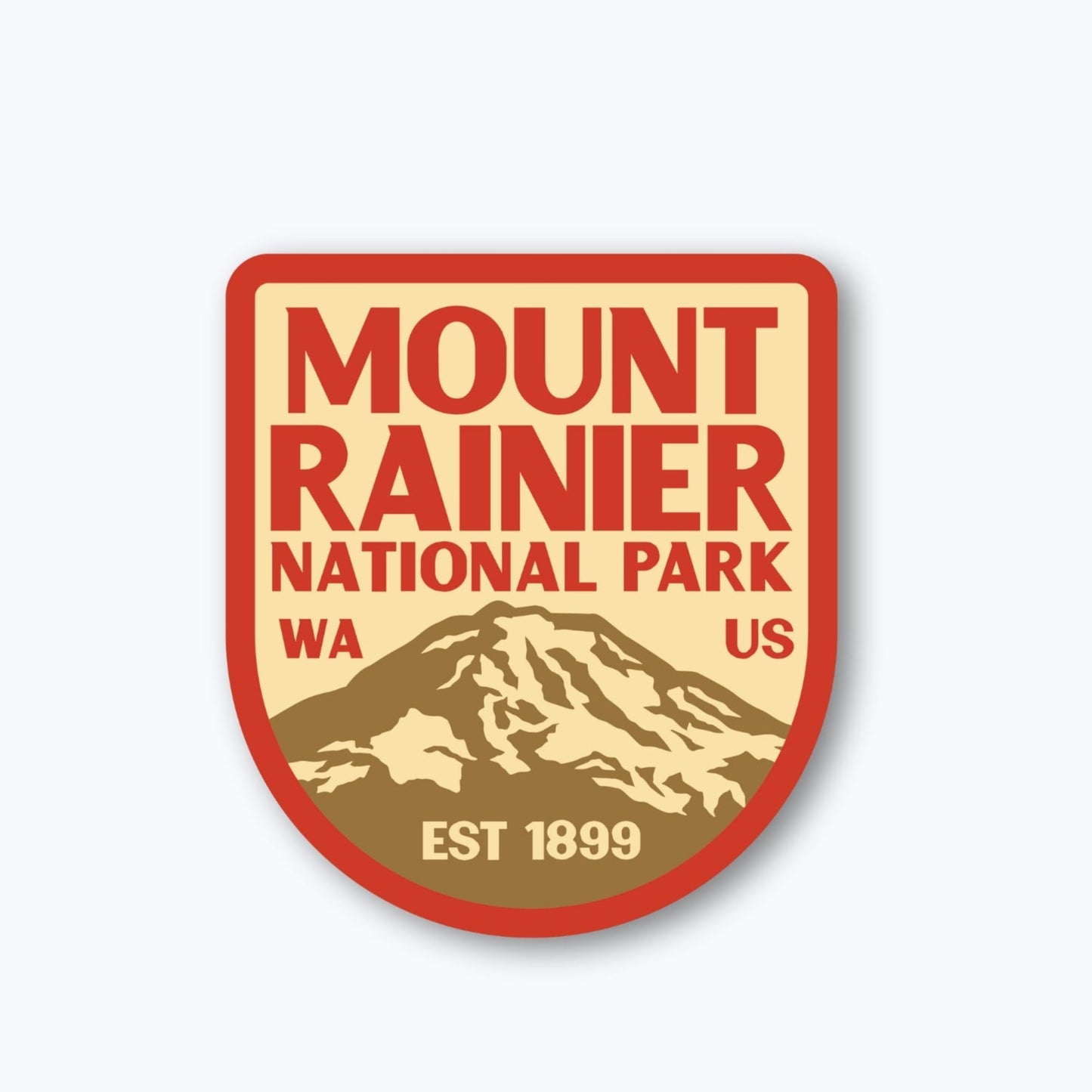 Nisqually Sticker | Mount Rainier National Park Vintage