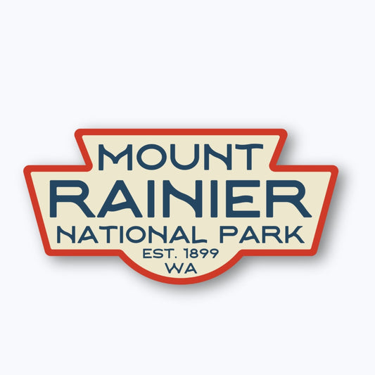 Deadwood Badge Sticker | Mount Rainier National Park Vintage