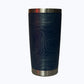 Mount Rainier National Park Topo Travel Coffee Tumbler (20oz) - Navy