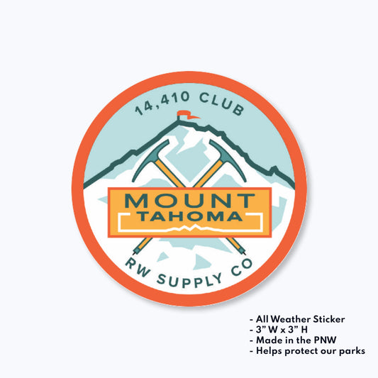 Mount Tahoma Summit 14410 Club Sticker