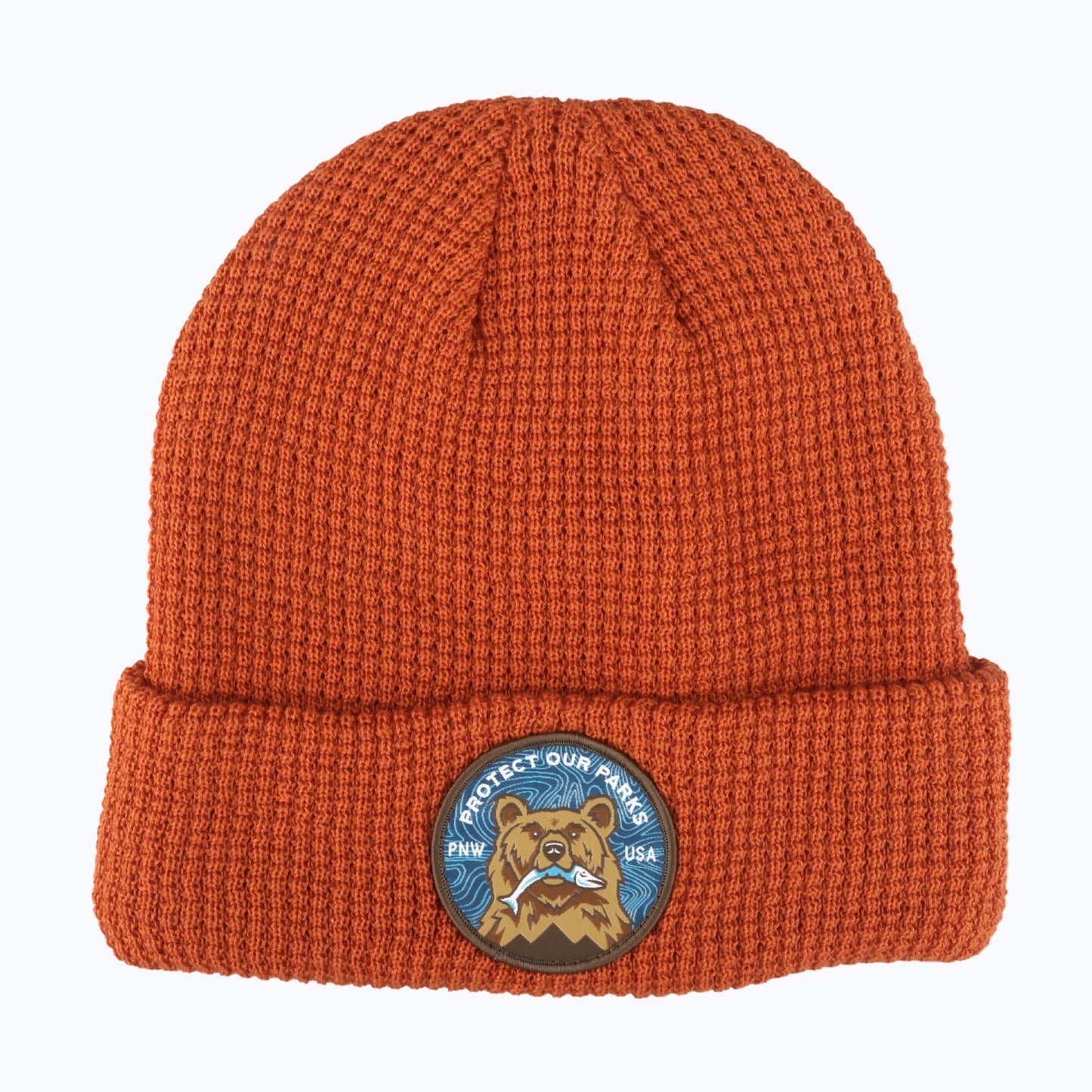 Protect Our Parks Bear Recycled Waffle Beanie