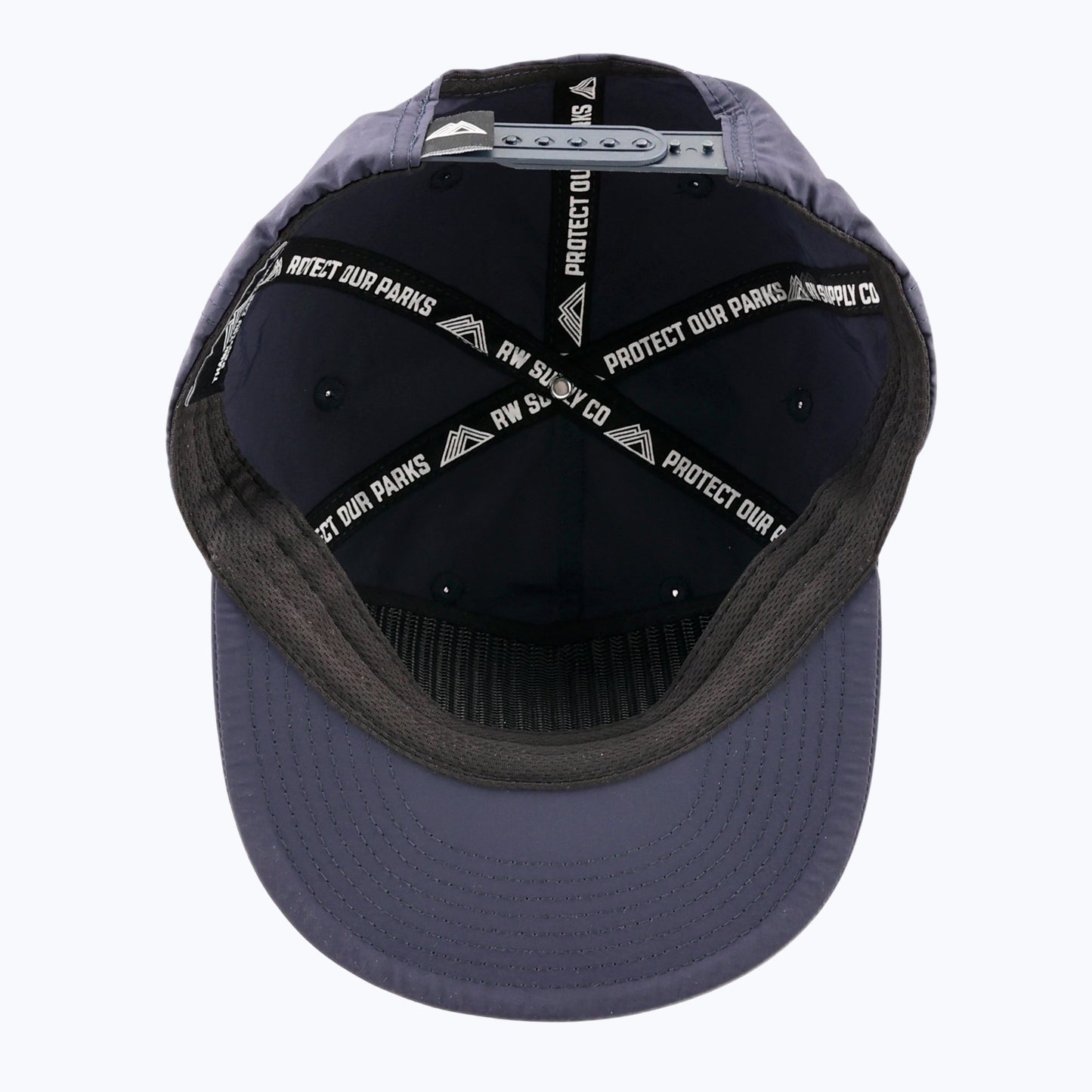 Protect Our Parks Bear Patch Nylon Snapback Cap - Navy