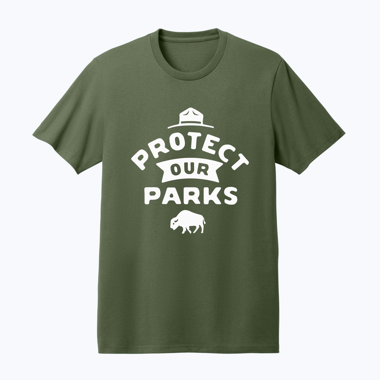 Protect Our Parks Heavyweight Recycled Cotton T-Shirt - Fundraiser - 100% Of Profits Donated