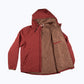 Ridgeline Quilted Hooded Jacket – Red