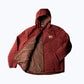 Ridgeline Quilted Hooded Jacket – Red