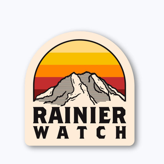 Rainier Watch Sunset Triple Gradient Sticker