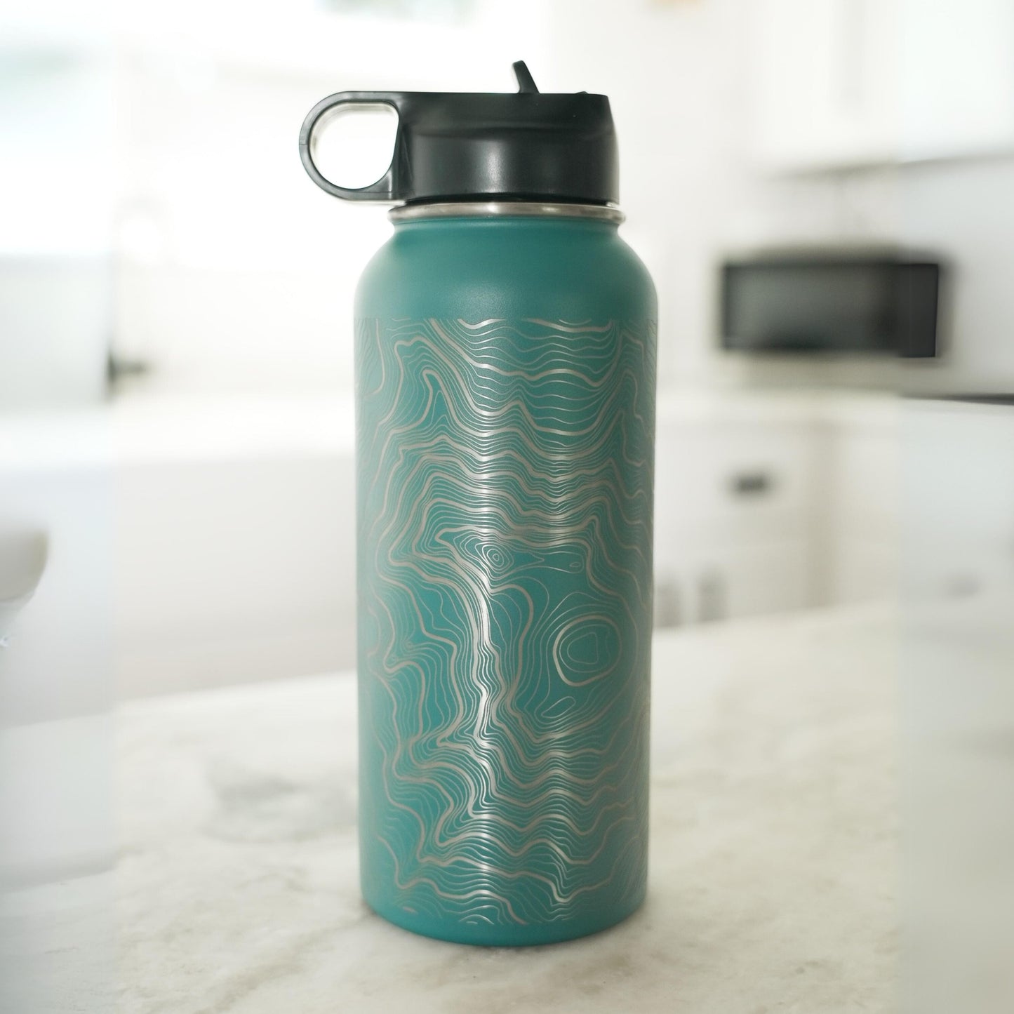 Tahoma Mount Rainier Topo Water Bottle