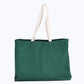 The Mountain Is Out Oversized Organic Tote Bag - Forest Green