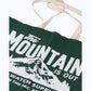 The Mountain Is Out Oversized Organic Tote Bag - Forest Green