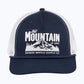 The Mountain Is Out Rope Trucker Snapback Cap - Navy/White