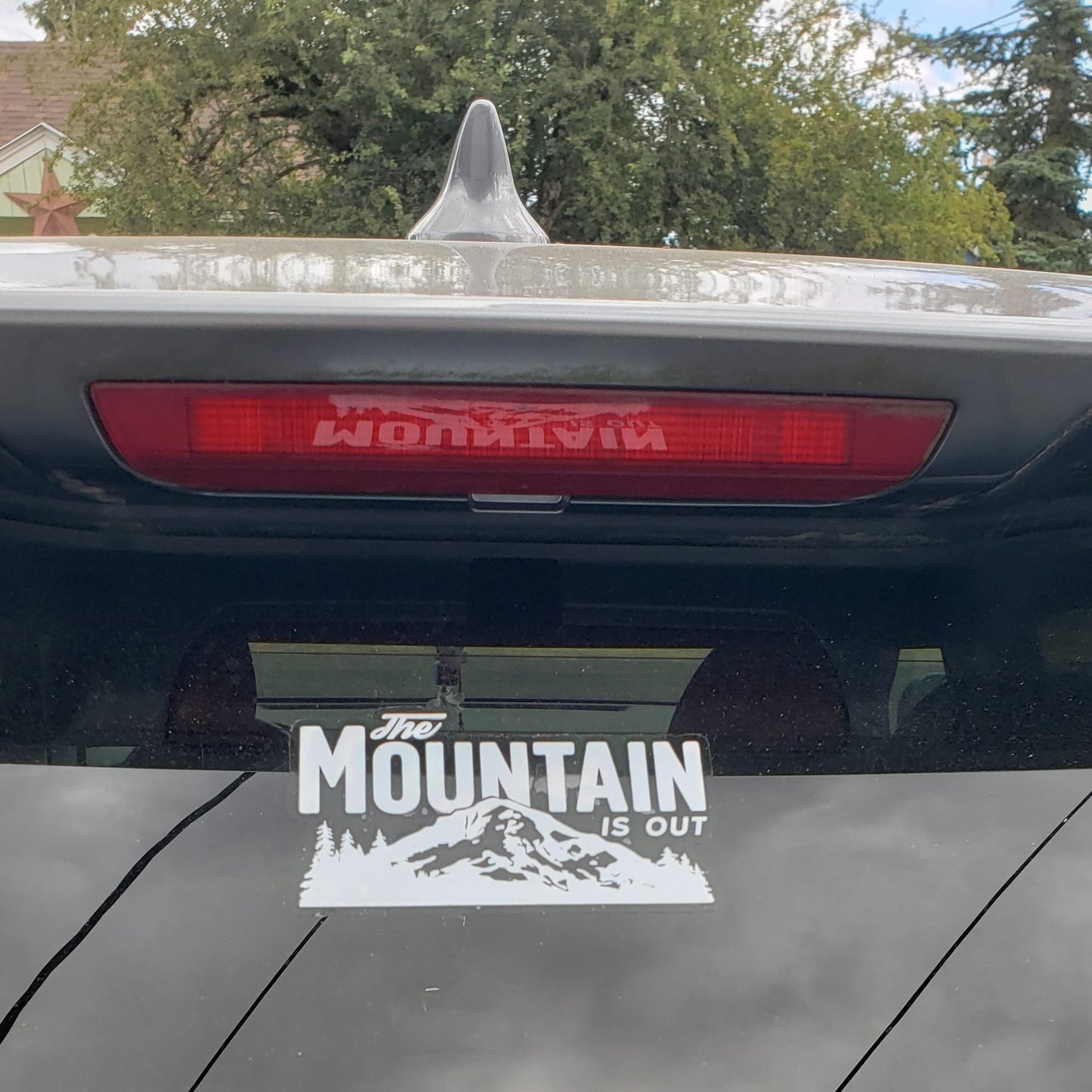 The Mountain Is Out Sticker