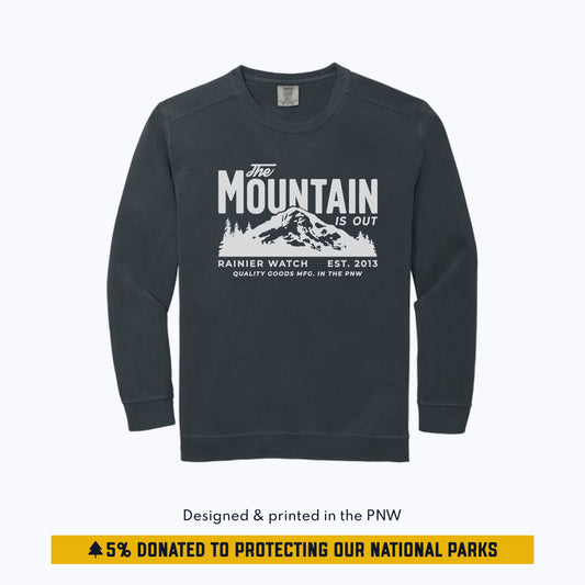 The Mountain is out Crewneck Sweatshirt