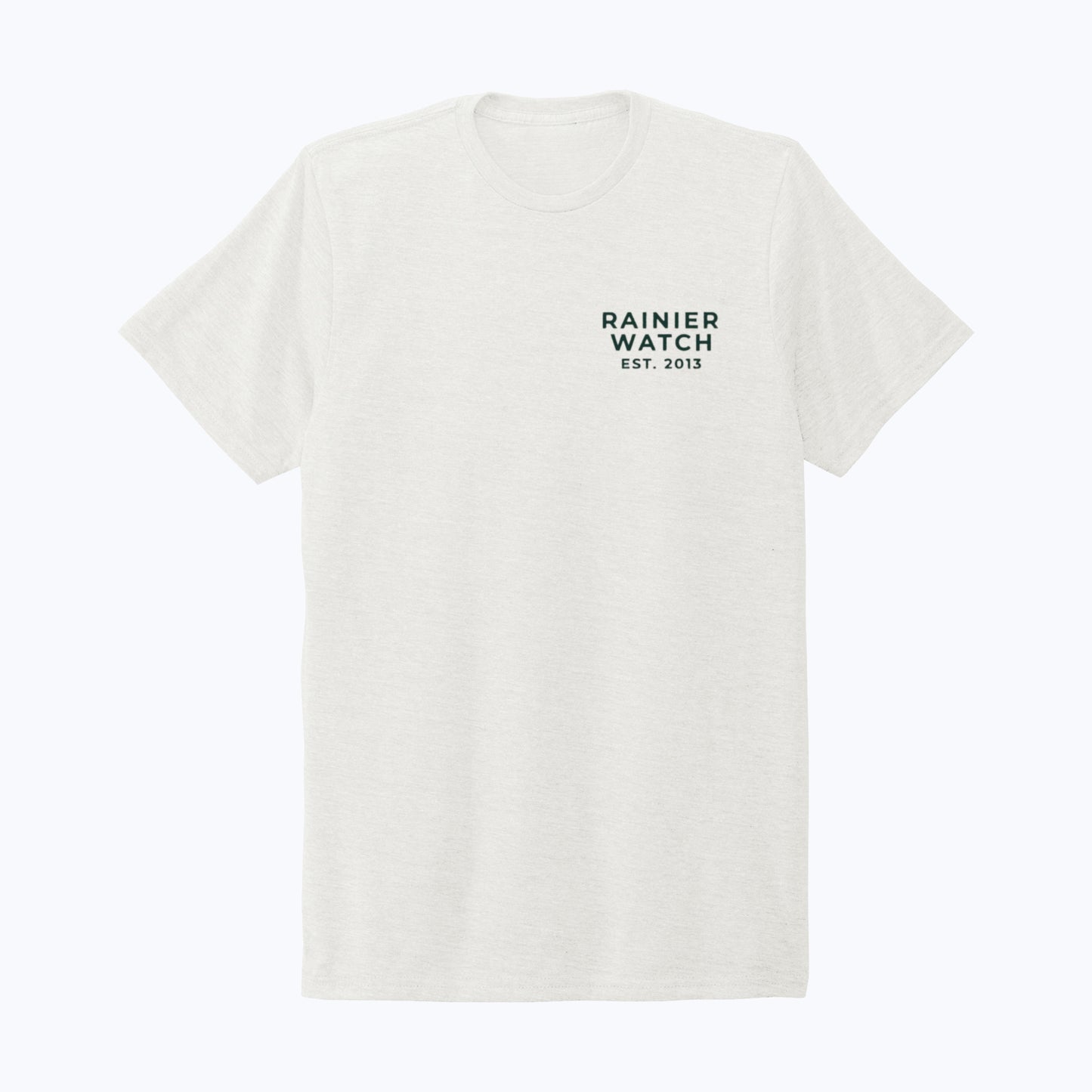 The Mountain Is Out Unisex Eco Tee - Double Sided - Fairly White