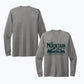 The Mountain Is Out Unisex Eco Tee - Long Sleeve - Heather Gray