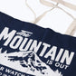 The Mountain Is Out Oversized Organic Tote Bag - Navy
